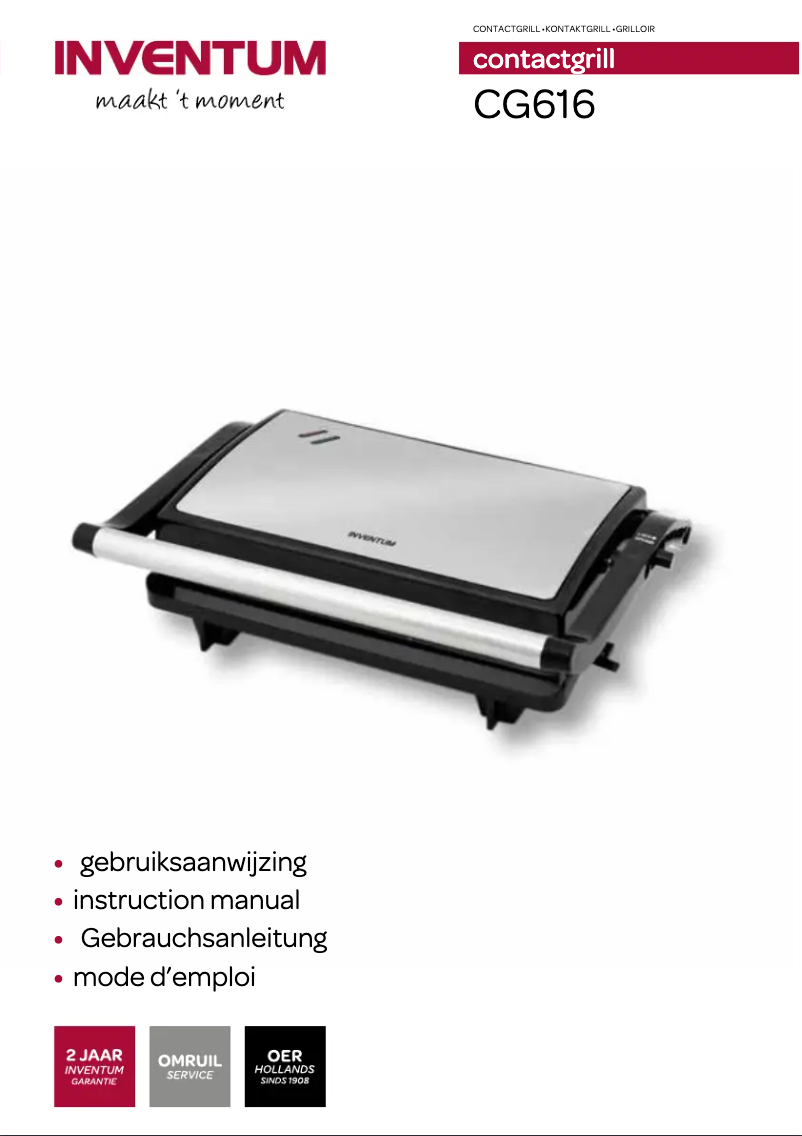 Page 1 de la notice Manuel utilisateur Inventum CG616