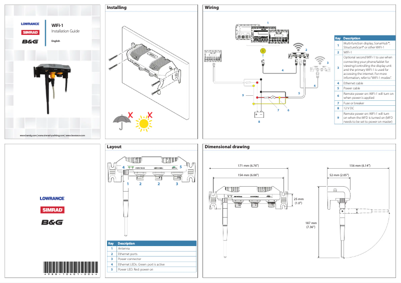 Page n°1 - Manuel utilisateur Simrad WiFi-1