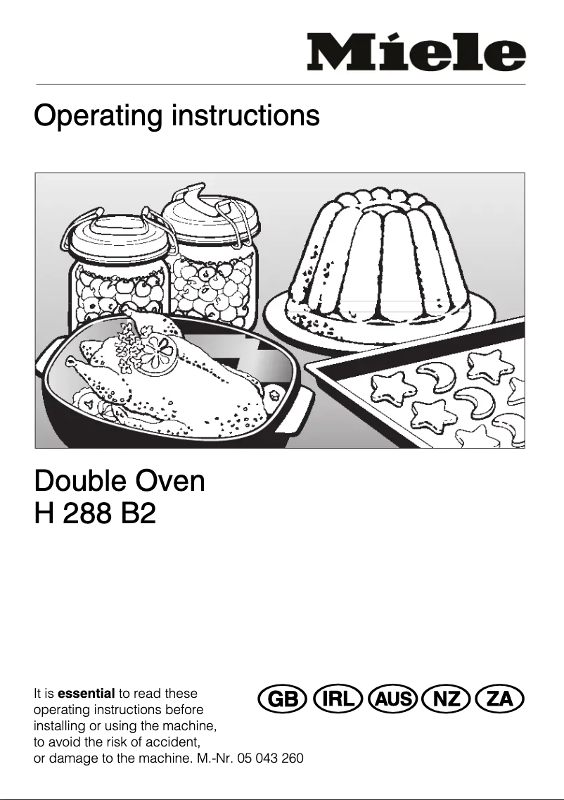 Image de la première page du manuel de l'appareil H 288 B2