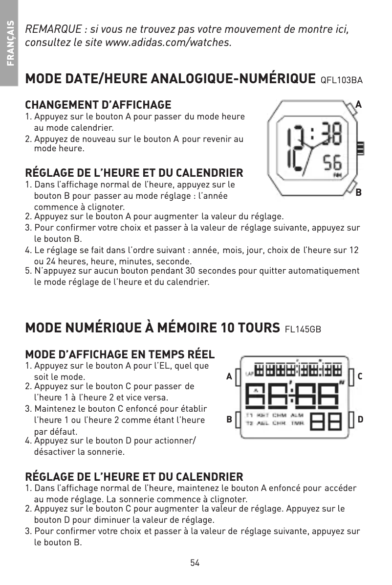 Image de la première page du manuel de l'appareil QFL103BA