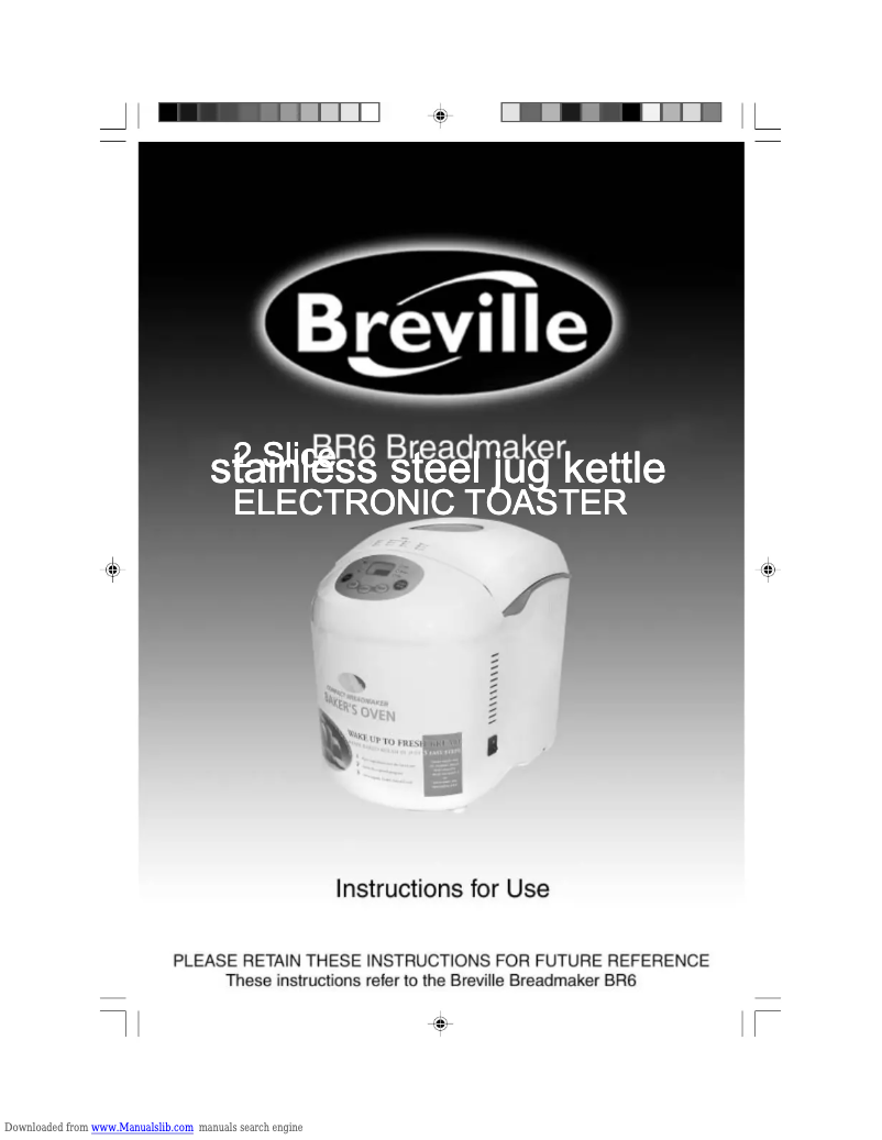 Image de la première page du manuel de l'appareil BR6