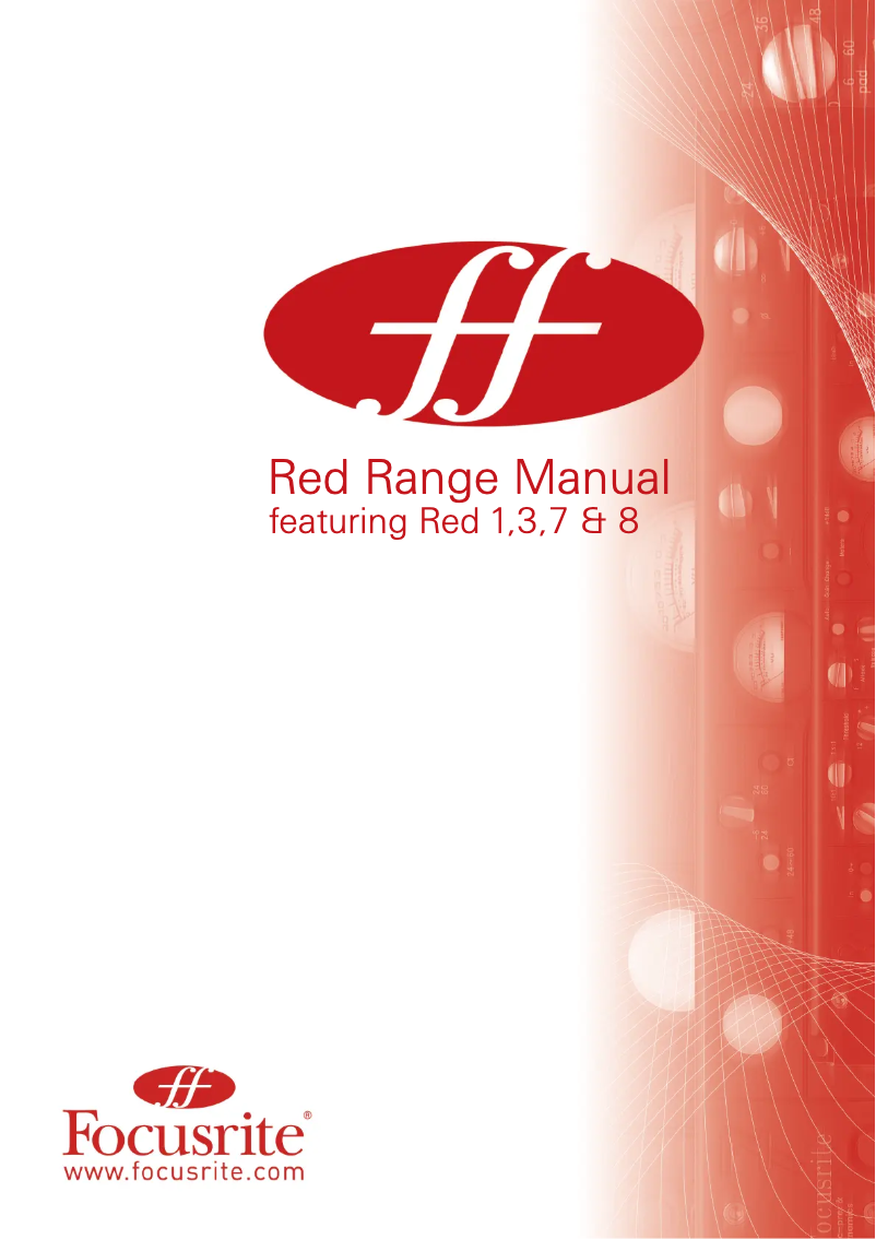 Página 1 del manual Manual de usuario Focusrite Red 7