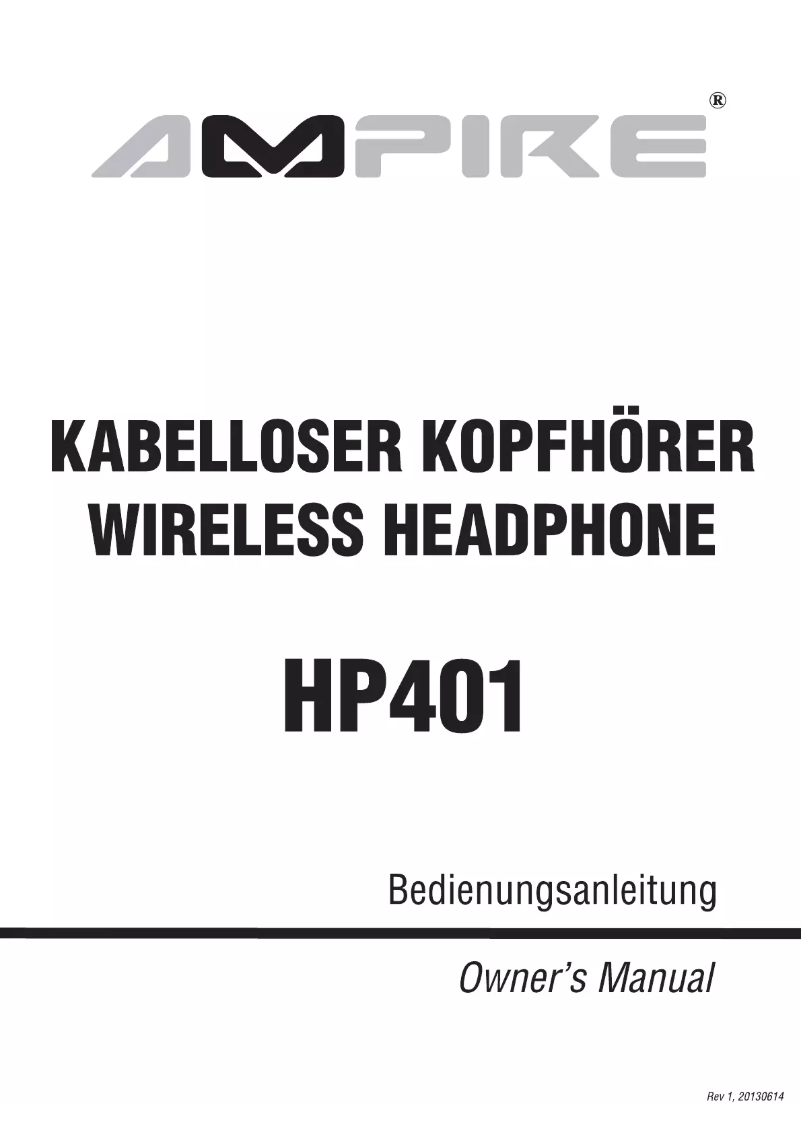 Image de la première page du manuel de l'appareil HP401