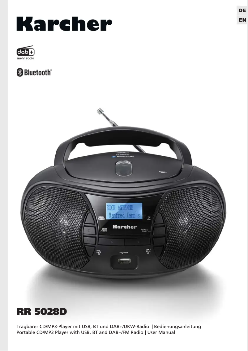 Image de la première page du manuel de l'appareil RR 5028D