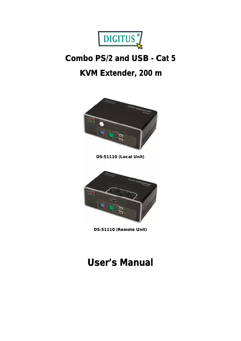 Image de la première page du manuel de l'appareil DS-51110