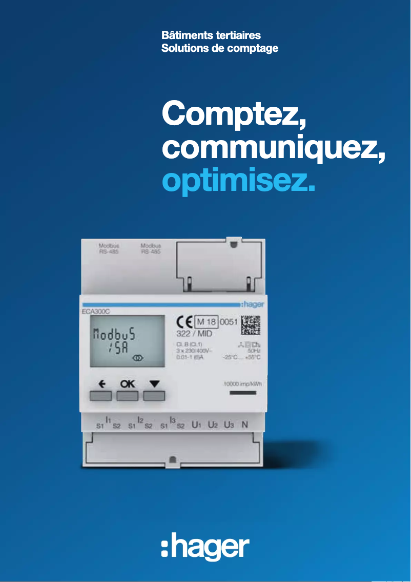 Page 1 de la notice Brochure Hager ECM310D