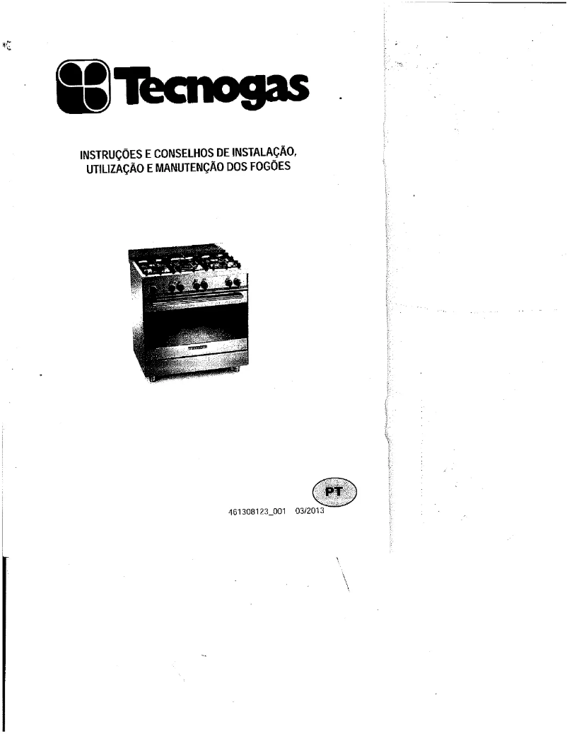 Page 1 de la notice Manuel utilisateur Tecnogas CFP 800