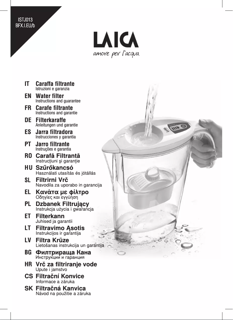 Page 1 de la notice Manuel utilisateur Laica J35-HC