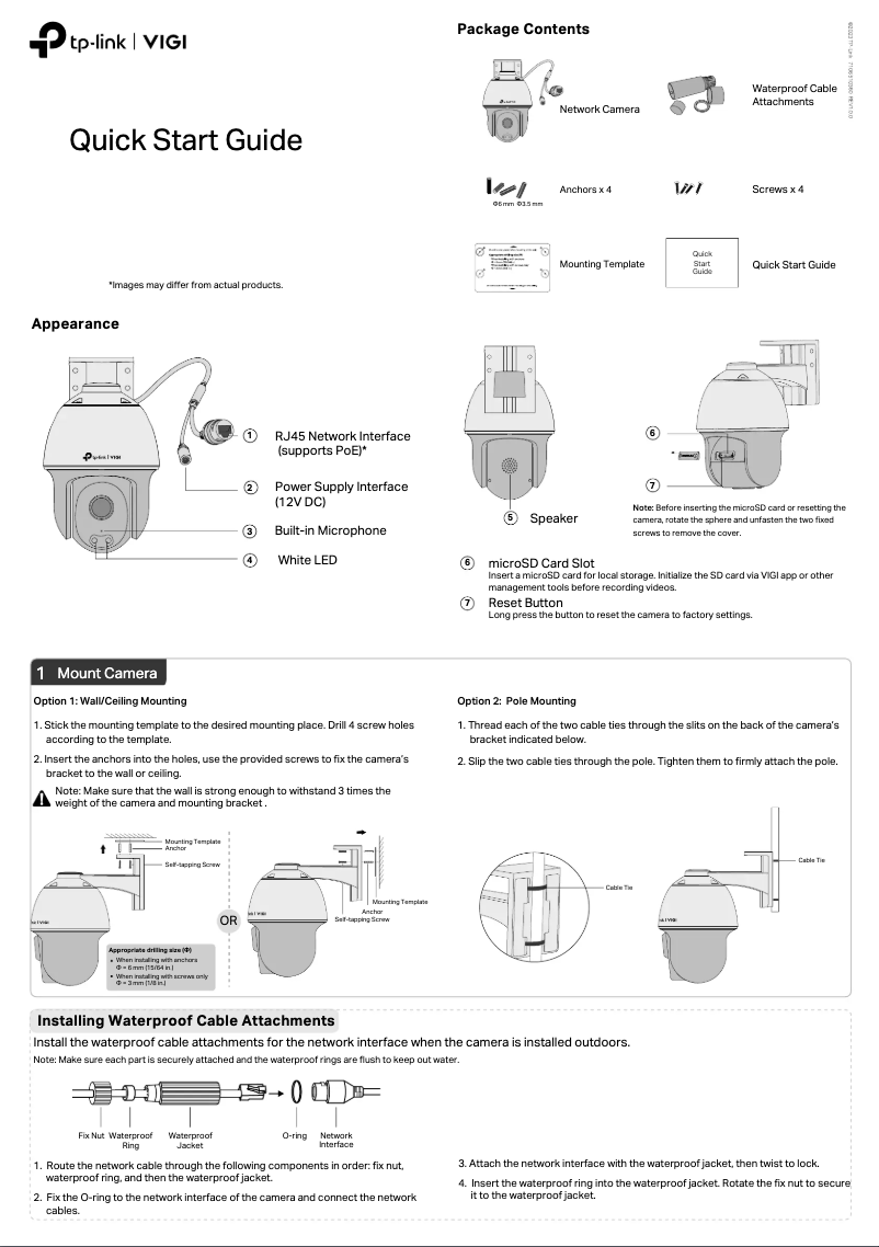 Page n°1 - Manuel utilisateur TP-Link VIGI C540S