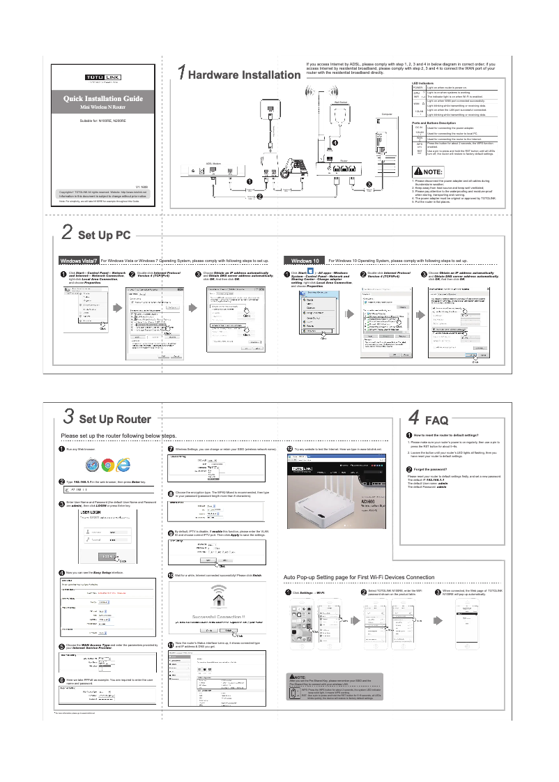 Image de la première page du manuel de l'appareil N200RE V3