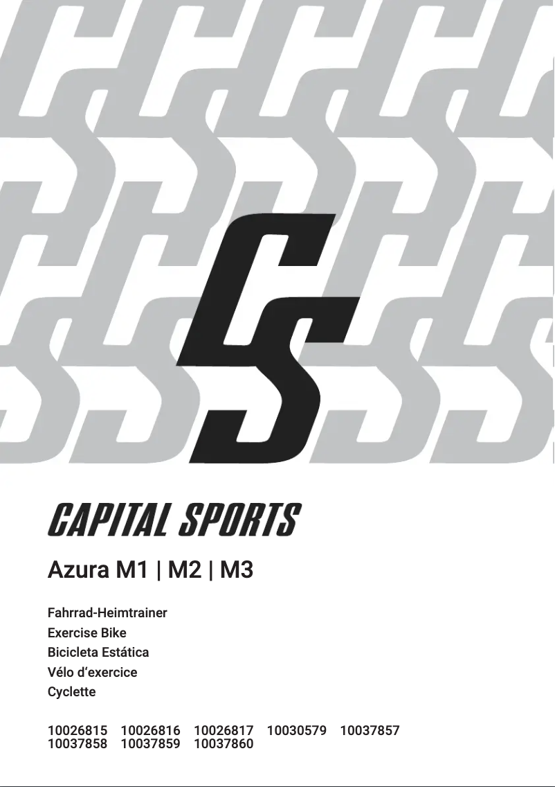 Page n°1 - Manuel utilisateur Capital Sports Azura M1