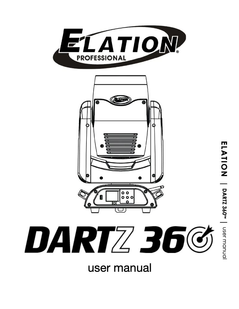 Page 1 de la notice Manuel utilisateur Elation Dartz 360