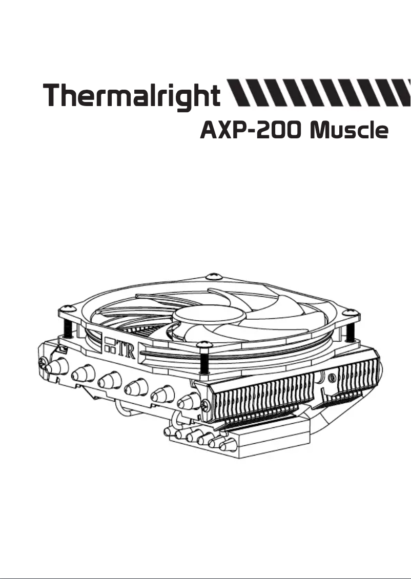 Page 1 de la notice Manuel utilisateur Thermalright AXP-200 Muscle