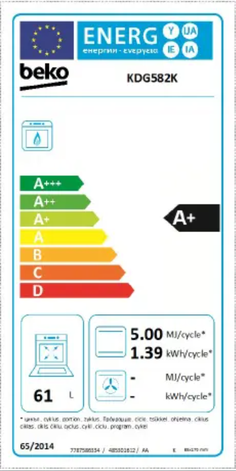Image de la première page du manuel de l'appareil KDG582