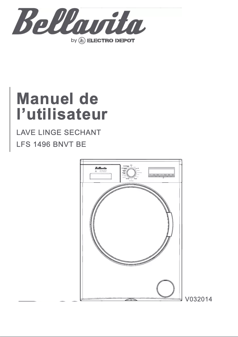 Image de la première page du manuel de l'appareil LFS 1496 BNVT BE