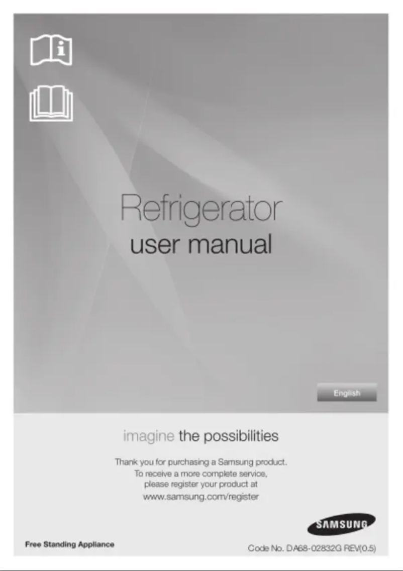 Page 1 de la notice Manuel utilisateur Samsung RT400FAJEDWW