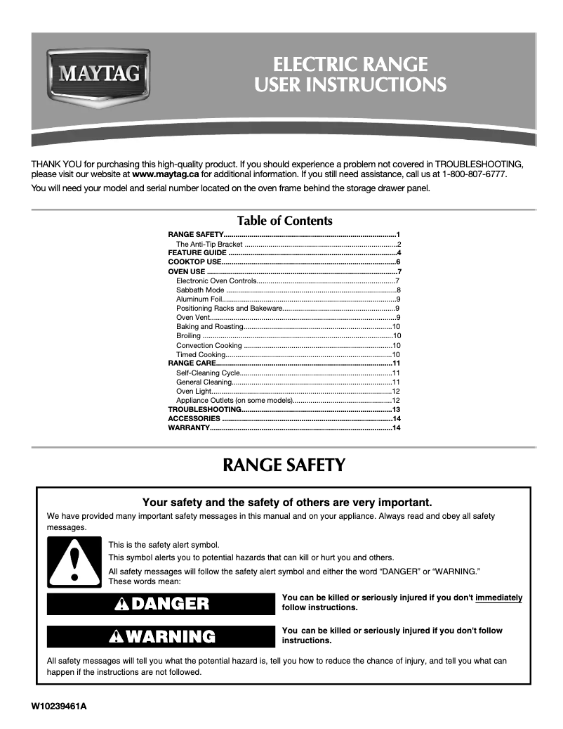 Página 1 del manual Manual de usuario Maytag YMER8875WW