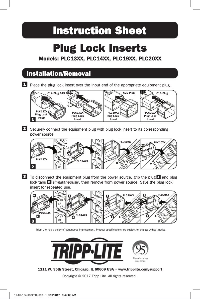 Página 1 del manual Manual de usuario Tripp Lite PLC13RD
