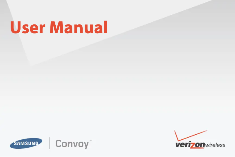 Página 1 del manual Manual de usuario Samsung Convoy U640