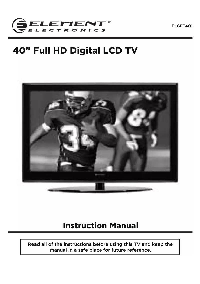 Page n°1 - Manuel utilisateur Element ELGFT401