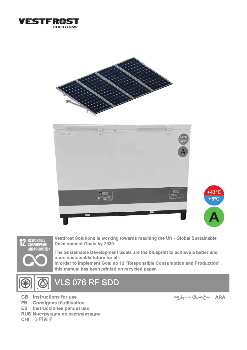 Image de la première page du manuel de l'appareil VLS 076 RF SDD