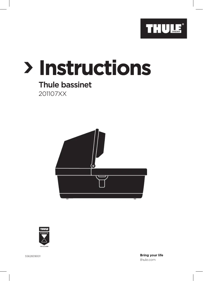 Page 1 de la notice Manuel utilisateur Thule Bassinet
