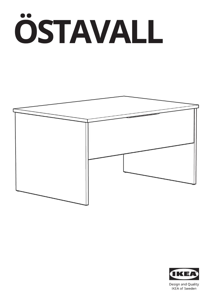 Page 1 de la notice Manuel utilisateur Ikea ÖSTAVALL 705.521.30