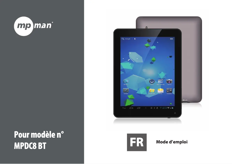 Image de la première page du manuel de l'appareil MPDC8 BT