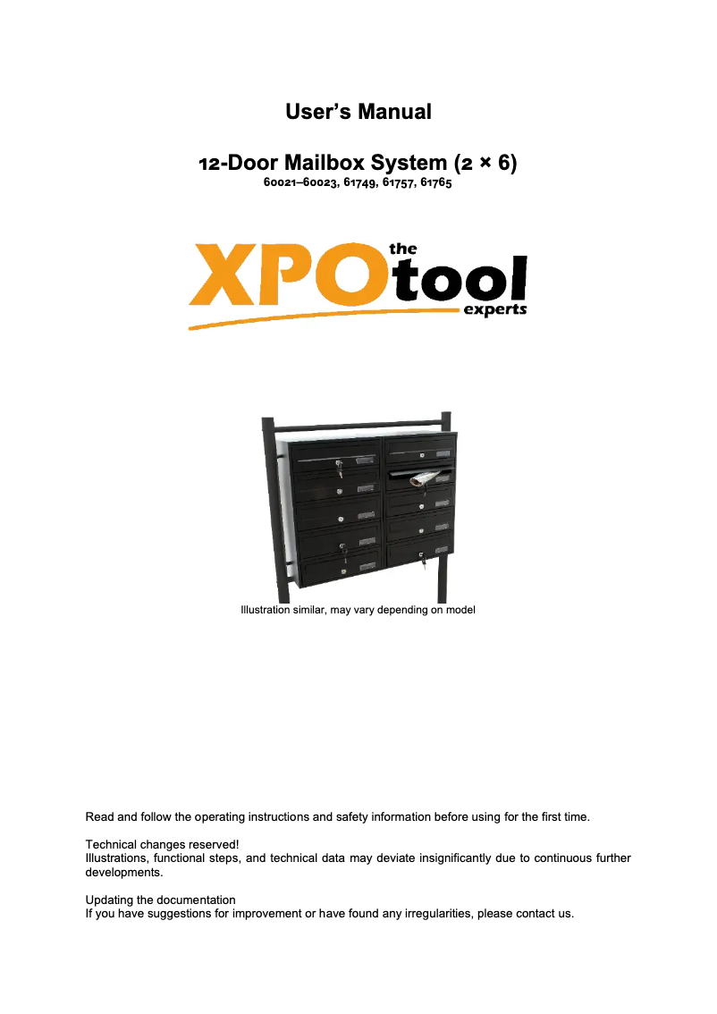 Page n°1 - Manuel utilisateur WilTec 61757