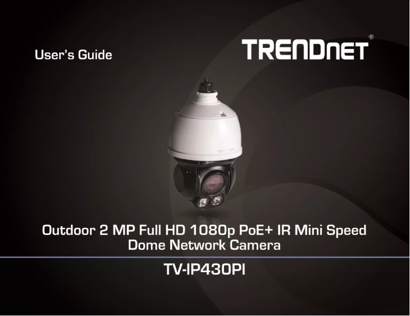 Image de la première page du manuel de l'appareil TV-IP430PI