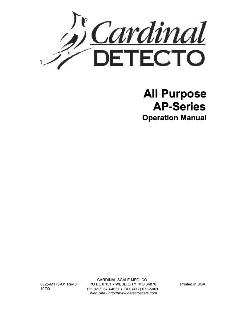 Image de la première page du manuel de l'appareil AP-6