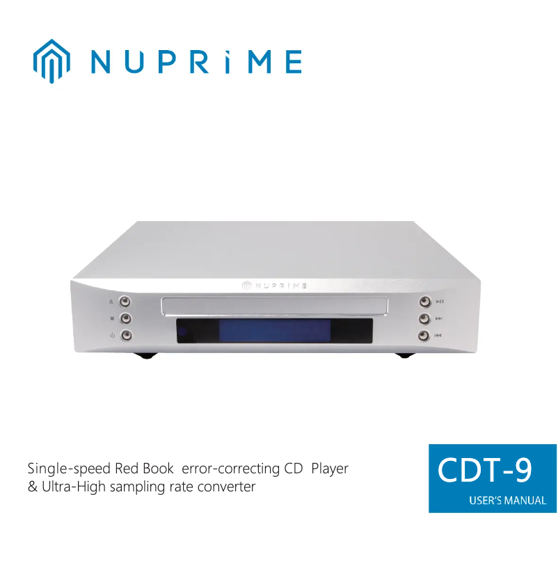 Page 1 de la notice Manuel utilisateur NuPrime CDT-9