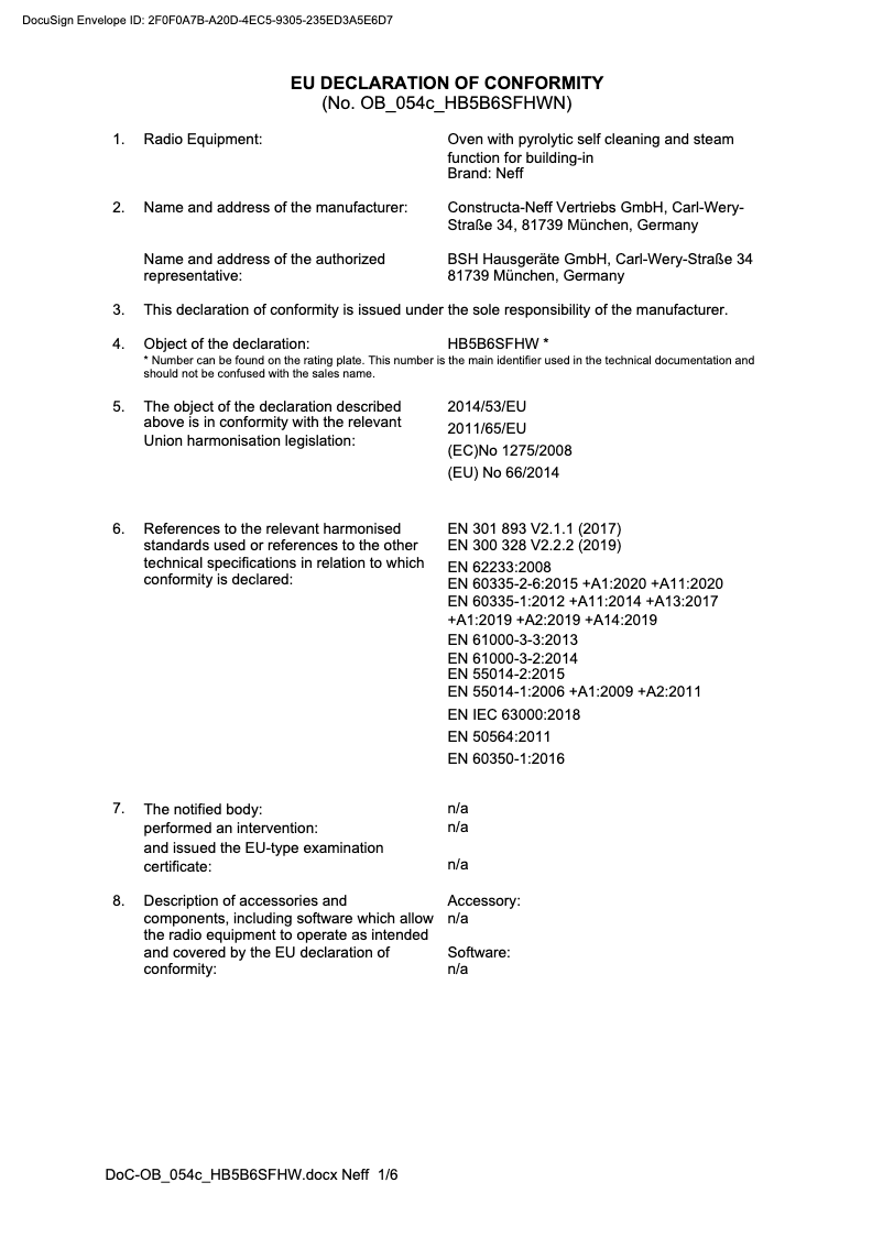 Page n°1 - Mode d'emploi Neff B5AVM7HH0