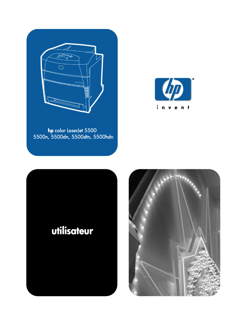 Page n°1 - Manuel utilisateur HP LaserJet 5500