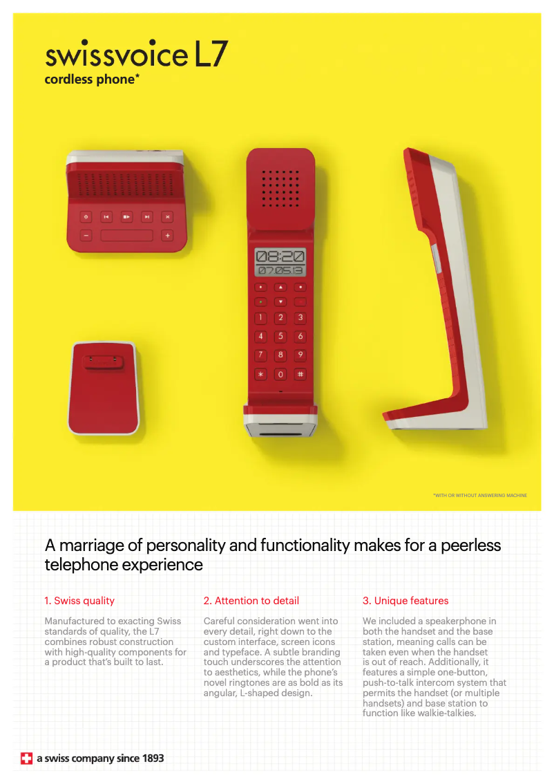 Image de la première page du manuel de l'appareil L7