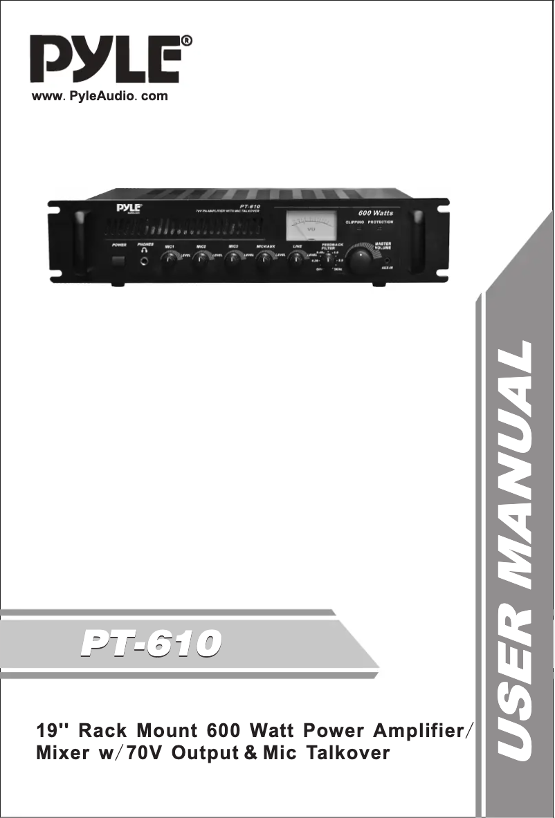 Image de la première page du manuel de l'appareil PT610