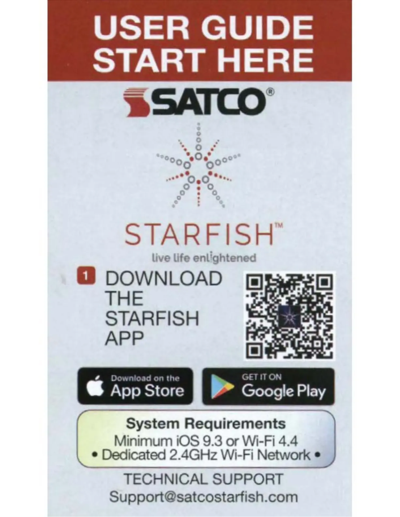 Page 1 de la notice Manuel utilisateur Satco Strafish S11274