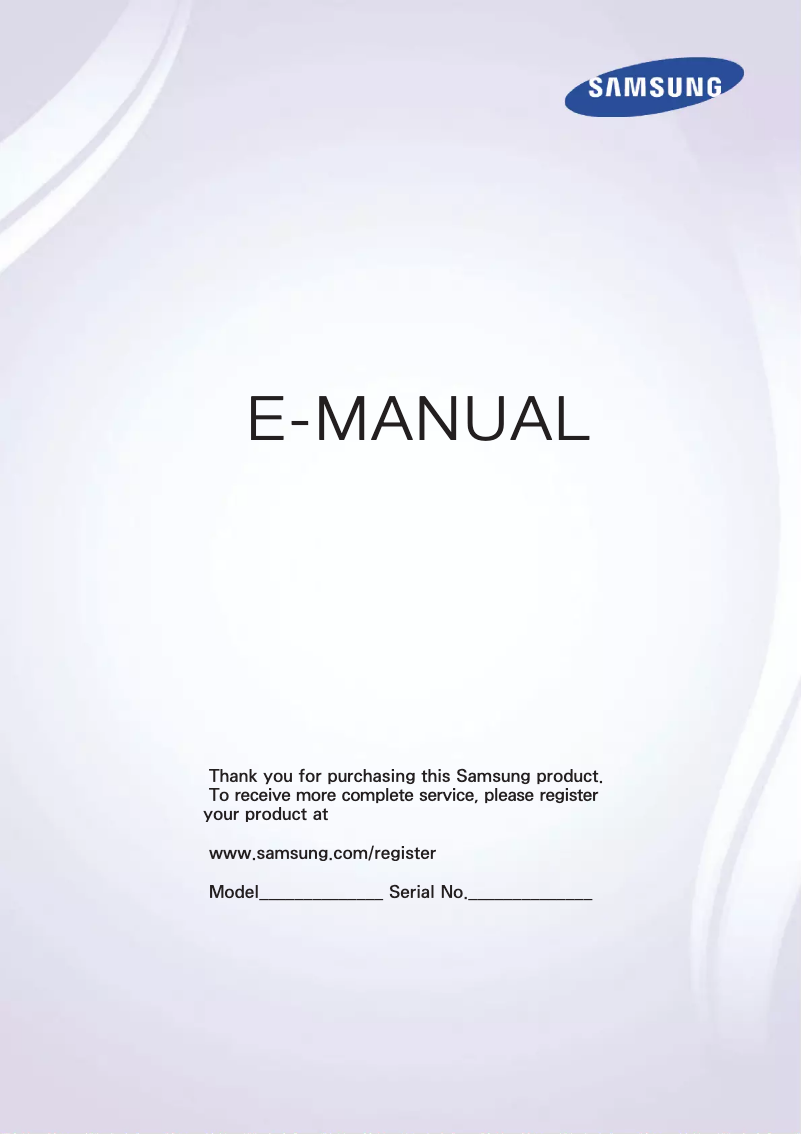 Image de la première page du manuel de l'appareil UA48H4250AR