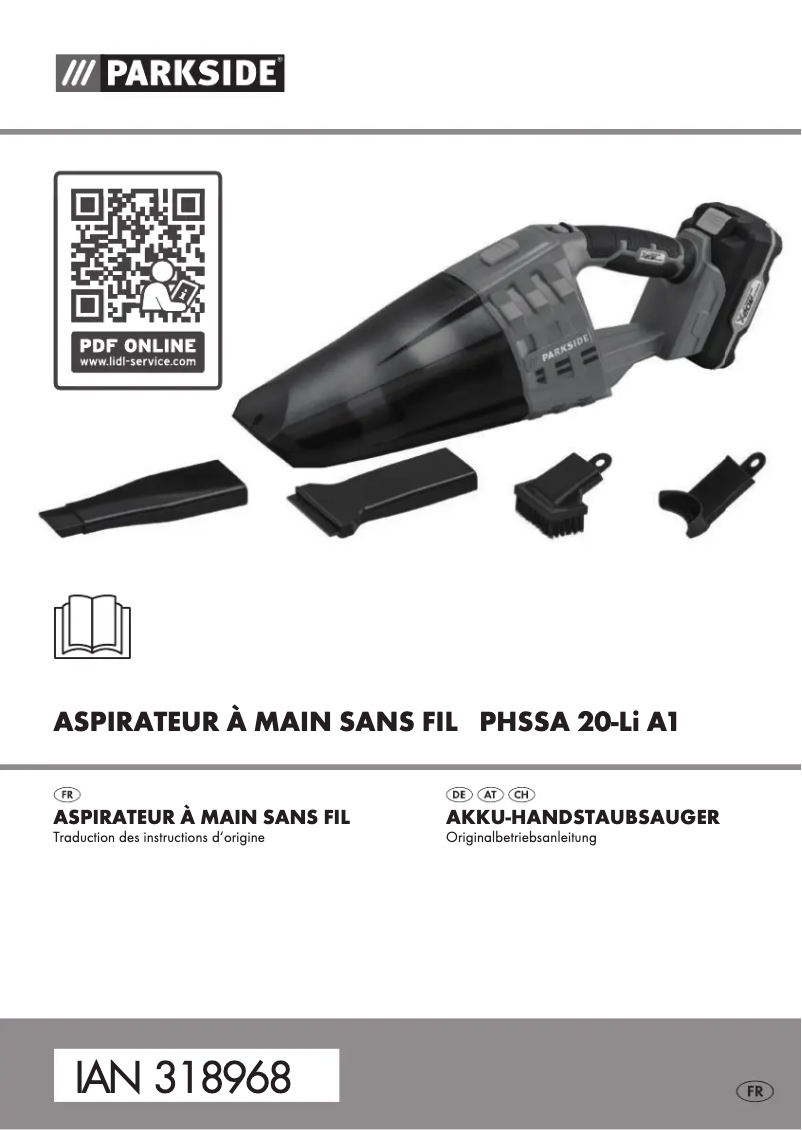 Image de la première page du manuel de l'appareil PHSSA 20-Li A1