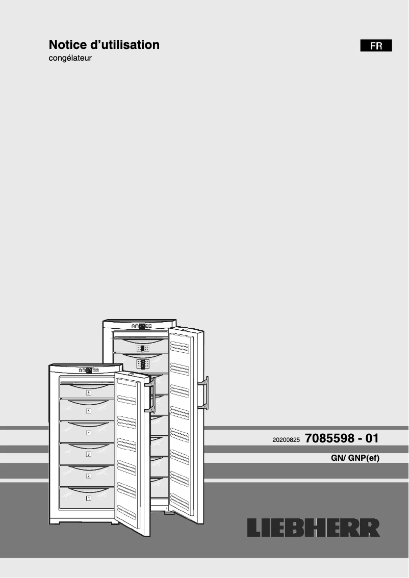 Page 1 de la notice Manuel utilisateur Liebherr GNP 2713 Comfort NoFrost