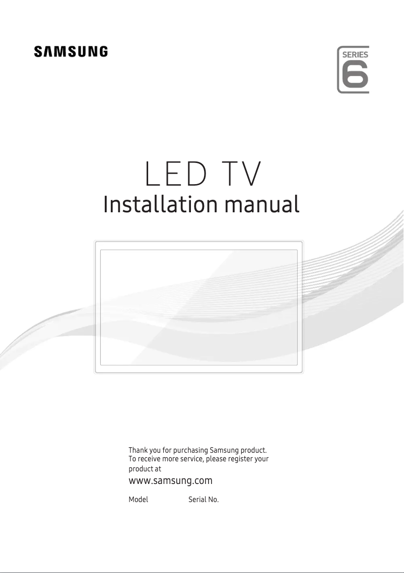 Page n°1 - Mode d'emploi Samsung HG32EE694AC