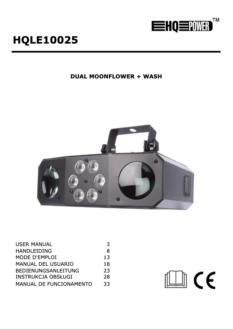 Page n°1 - Manuel utilisateur HQ Power HQLE10025