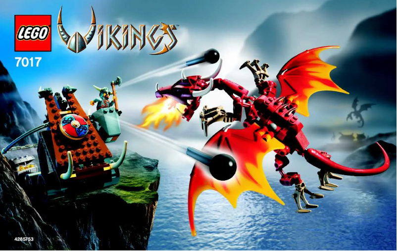 Image de la première page du manuel de l'appareil Viking Catapult versus the Nidhogg Drago