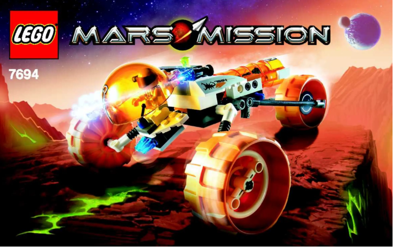 Page 1 de la notice Manuel utilisateur Lego Mars Mission 7694