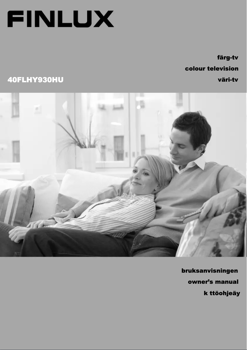 Image de la première page du manuel de l'appareil 40FLHY930HU