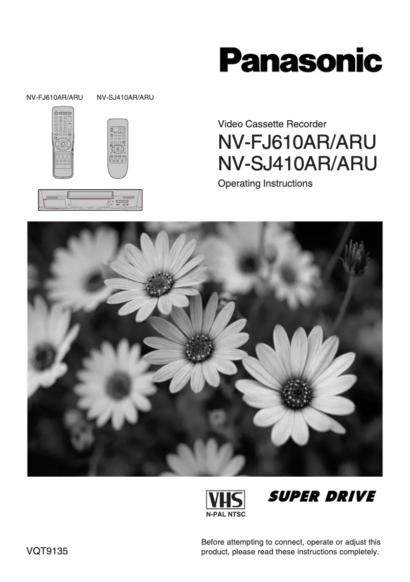 Page n°1 - Manuel utilisateur Panasonic NV-SJ410ARU