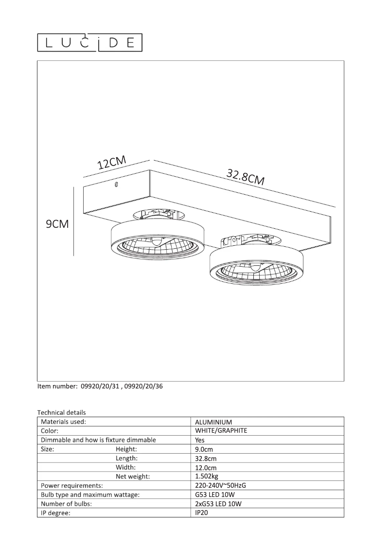 Image de la première page du manuel de l'appareil Nenad ar111 09920/20/36