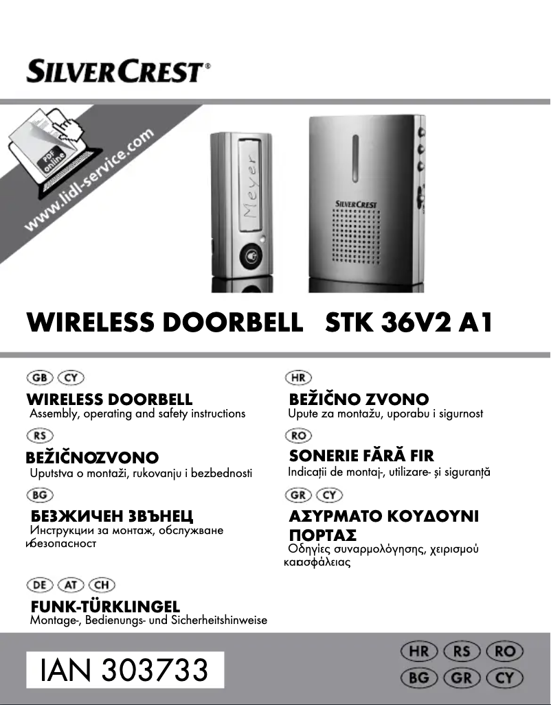 Page 1 de la notice Manuel utilisateur SilverCrest STK 36V2 A1