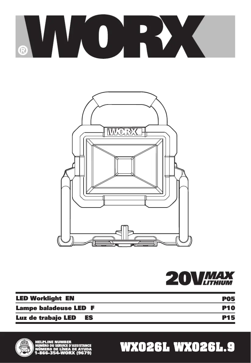 Página 1 del manual Manual de usuario Worx WX026L