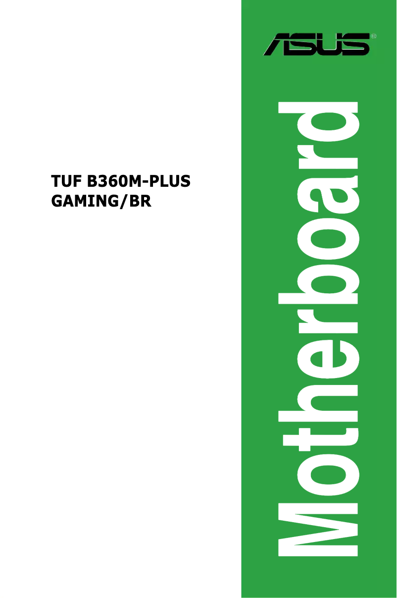 Page 1 de la notice Manuel utilisateur Asus TUF B360M-PLUS Gaming/BR